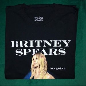 Britney Spears “I’m A Slave 4 U” Black T-shirt